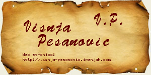 Višnja Pešanović vizit kartica